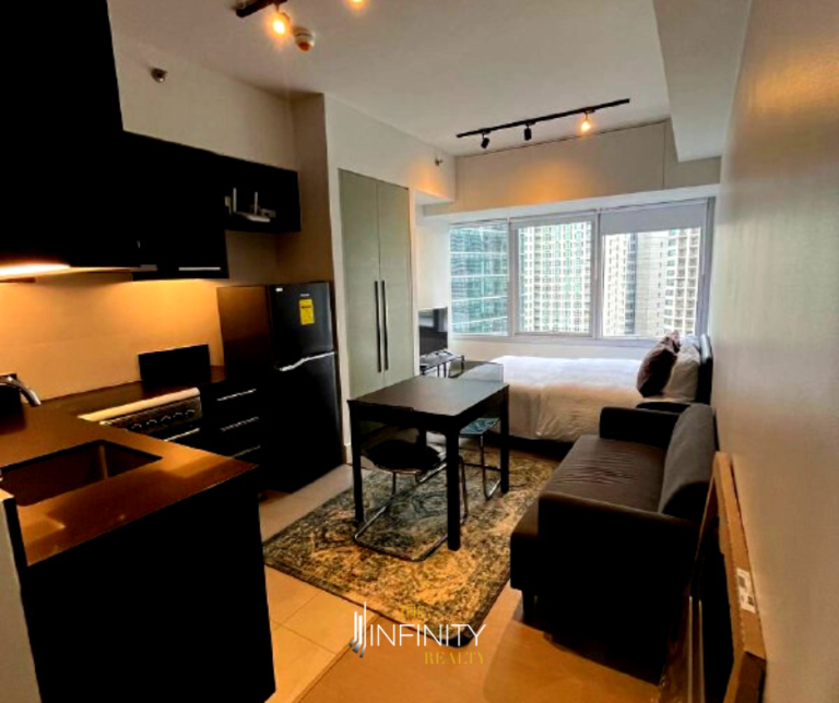 For Lease Studio in The Proscenium Residence by Rockwell Makati City
