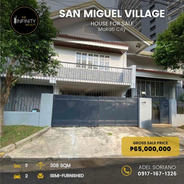 For Sale 3 Bedroom San Miguel Village, Makati City